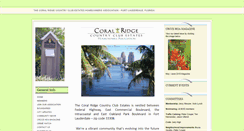 Desktop Screenshot of coralridgecountryclubhoa.org